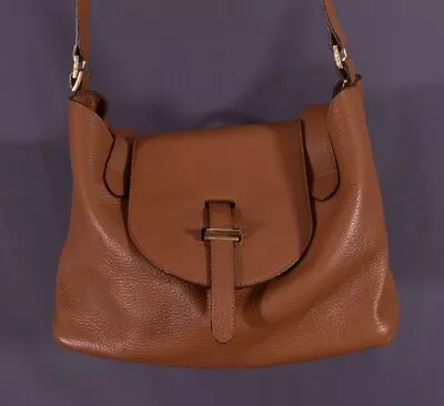 Meli Melo Tan Brown Leather Women's Medium Handbag Shoulder Bag Rare Perfect • $299.99