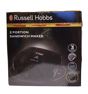 £18.50 • Buy Russell Hobbs Sandwich Toaster Toastie Maker Stainless Steel 700 W Black - 24520