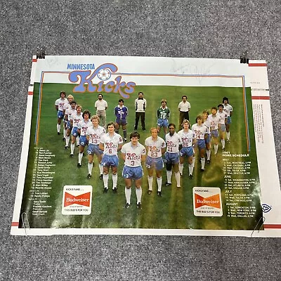 Minnesota Kicks Poster 1981 Major League Soccer Team Poster Autographed Vintage • $52.50