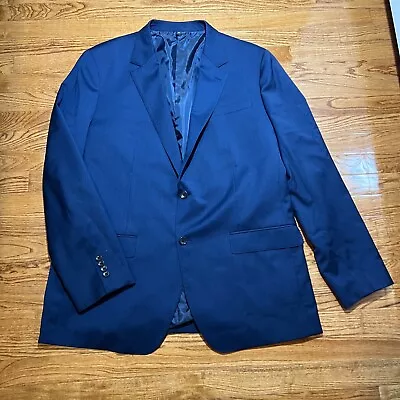 Bonobos Blazer Mens 48L Navy Blue Wool Slim Fit Sports Coat Preppy 2 Button Work • $69.95