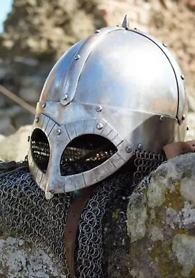 Medieval Viking Warrior Helmet ~ Battle Ready Norman Helmet ~ Handmade Steel Hel • $79