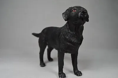 Black Labrador Gift Figure Figurine Ornament Model BLACK LABRADOR DOG FIGURE • £13.95