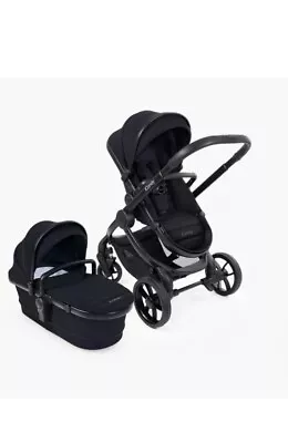 ICandy Peach 7 Pushchair & Carrycot Pram Stroller Baby Infant Black Edition New • £749