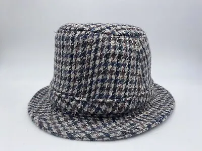 VTG Harris Tweed 7 1/8 Top Hat For Eddie Bauer Hand Woven Wool Fedora Men’s • $20