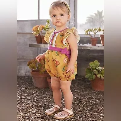 Matilda Jane Sunlight Bubble Romper Brilliant Daydream Girls • $15