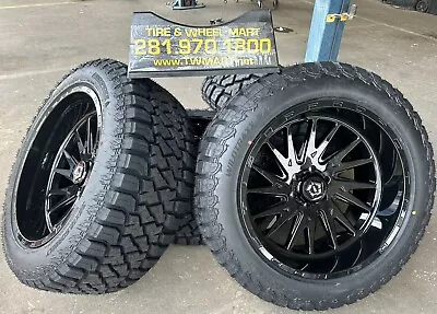 22X12 TIS 547 GLOSS  BLACK WHEELS RIMS W/ 35125022 Tires For FORD F250  (8X170) • $2700