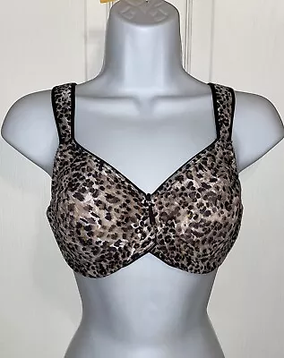 WACOAL 32DD 855167 AWARENESS Full-Figure Seamless Underwire Bra Animal Prin • $11.92