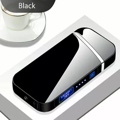 Dual Arc Electric Plasma Cigarette Lighter Rechargeable USB Flameless Windproof • $11.92