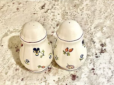 SET OF Villeroy & Boch Petit Fleur Salt Pepper S&P Shakers - BEAUTIFUL! • $19.99