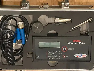 Reliability Direct Vibration Meter 908Be W/Probes Cables Manual Case • $499.99