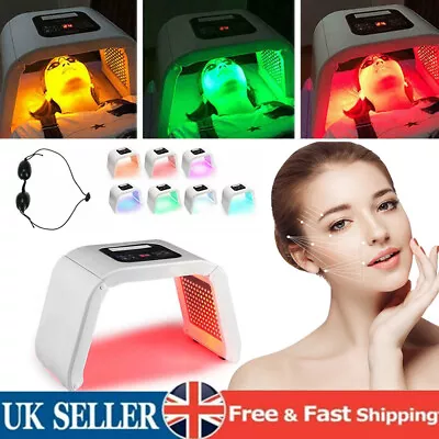 7 Colors LED Therapy Photon Light PDT Rejuvenation Anti-aging Facial Body Beauty • £55.45