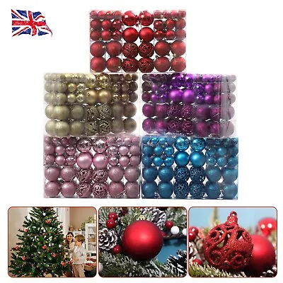 100pcs Large Christmas Decor Baubles Tree Xmas Balls Party Wedding Ornament • £10.99