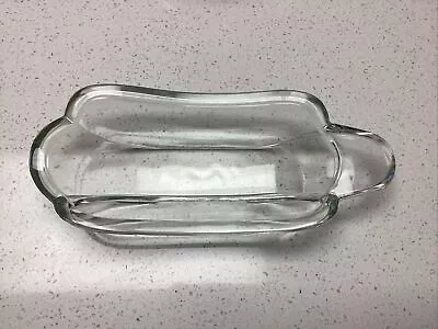 Vintage Banana Split Dish/Boat Clear Heavy Glass • $5