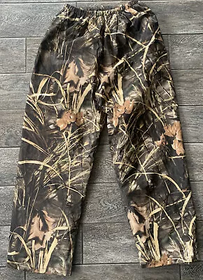 Stearns Dry Wear Advantage Max-4 Men's LARGE Lined Quilted Camo Hunt Rain Pants • $22