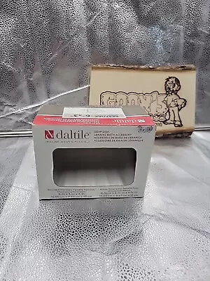 Daltile White Ceramic Soap Dish Tray Tub Shower Bathtub 6x3x4  *No Adhesive Pad* • $12.99