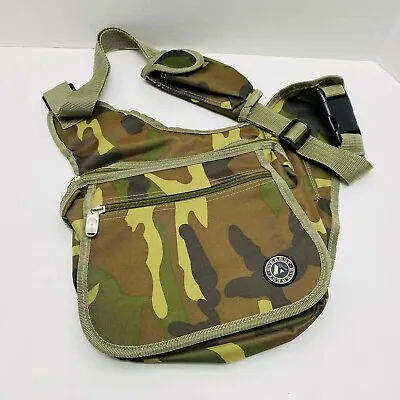 Everest Woodland Camo Messenger Sling Gear Shoulder Bag Cross Body • $14.99