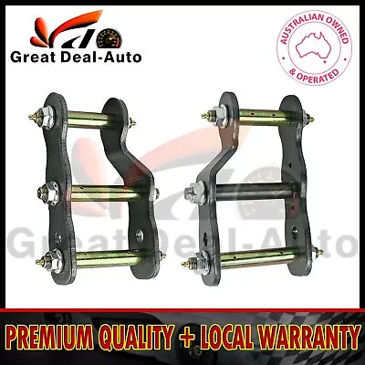 Fit Toyota Hilux Revo 2015+ N80 Rear Extended Greasable Shackles 2  Lift Kit • $89