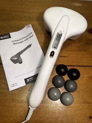 HoMedics Compact Percussion Massager With Heat Deep Tissue Handheld Massage Gun • £14.99