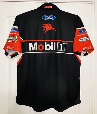 2022 Kevin Harvick MOBIL 1 Ford Racing Nascar Pit Crew Shirt Stewart Haas • $52.49