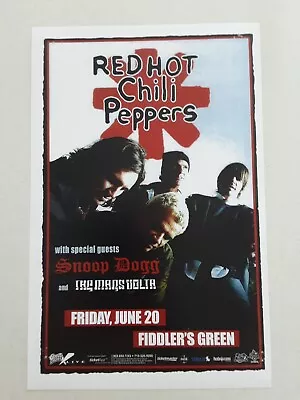 Red Hot Chili Peppers + Snoop Dog + Mars Volta - Concert Poster - Reproduction  • $15