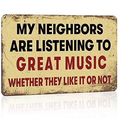 Funny Sarcastic Metal Signs For Garage Man Cave Home Bar Sign Music Decor Gifts • $12.61