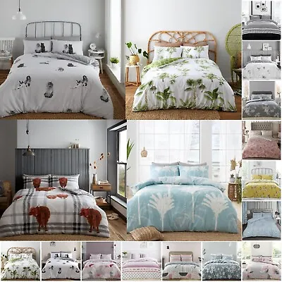 Luxury Reversible Floral Duvet Quilt Cover Bedding Set Single Double King Size • £16.99