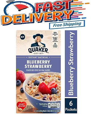 Quaker Instant Oatmeal Blueberry & Strawberry 1.37 Oz 6 Packets • $8.28