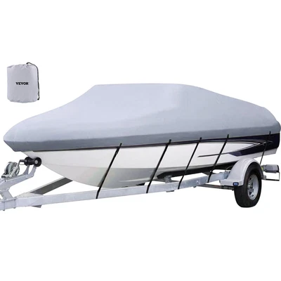 £27.59 • Buy Trailerable Boat Cover Waterproof Speedboat Fish Ski V-Hull Marine Cover 14-16ft