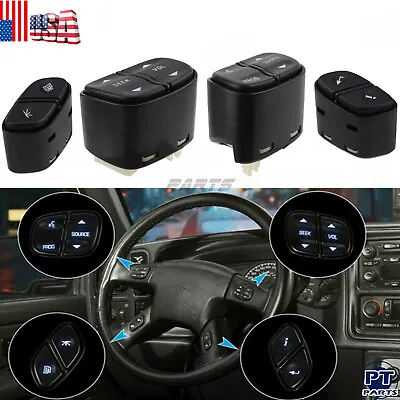 LED Light Steering Wheel Radio Volume Control Switch Button For Silverado GMC • $22.95