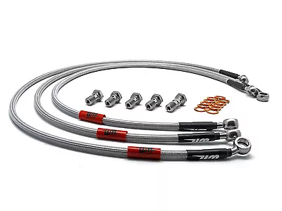 GSXR1000 K5-K6 2005-2006 Full Length Race Braided Brake Lines Suzuki Wezmoto • $139.30