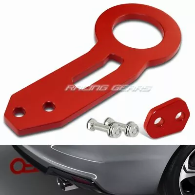 Red Cnc Billet Aluminum Anodized Jdm Rear Racing Towing Tow Hook Kit Universal • $19.95