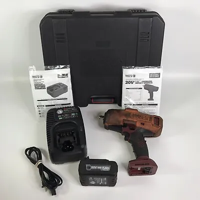 Matco 20V Infinium 1/2  Brushless Impact Wrench MCL2012BIW Battery & Charger RED • $319.99