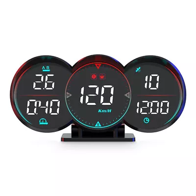 Car HUD Head Up Display Overspeed Alarm System Compass GPS Speedometer Guage • $47.60