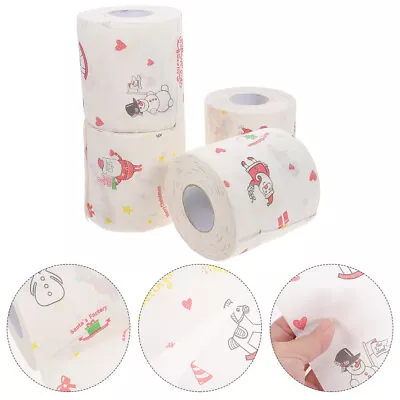  4 Rolls Napkins Paper Kitchen Colorful Tissue Towels Bulk Decorate • £15.49