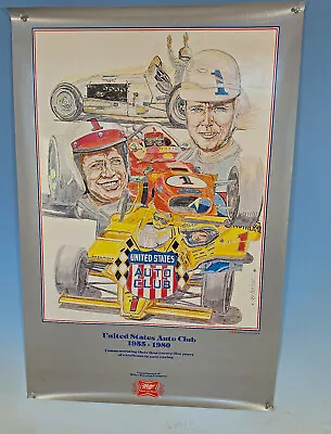 1981 United States Auto Club Racing Poster Ron Burton Miller High Life • $24.99