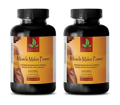 Muscle Gainer - MUSCLE MAKER POWER - Bodybuilding Supplements - 2 Bottles • $36.74