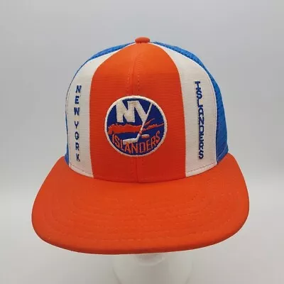 Vintage New York Islanders NHL Trucker Hat Snapback With An Original Pin! • $19.95