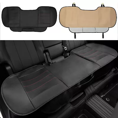 Leather Car Seat Cover Rear Back For Pet Dog Travel Waterproof Bench Protector • $23.69