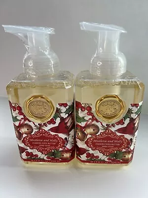 2 X Michel Design Works MISTLETOE And HOLLY Foaming Shea Butter Hand Soap • $28.60