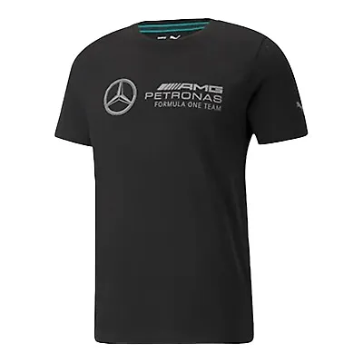 Puma Men's Mercedes AMG F1 Logo T-Shirt 531885 01 Black - BRAND NEW • $25