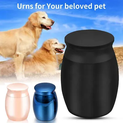£8.53 • Buy Small Cremation Urn Jar Holder Keepsake For Human Pet Ashes Memorial Funeral Box