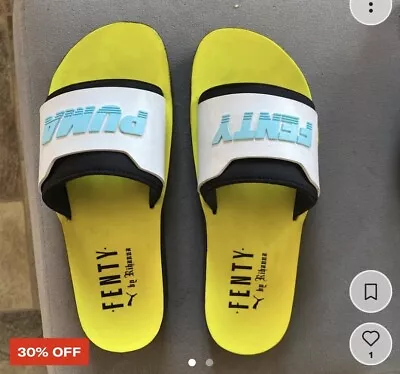 $10 • Buy FENTY Puma Slides By Rihanna -size 9 / 40