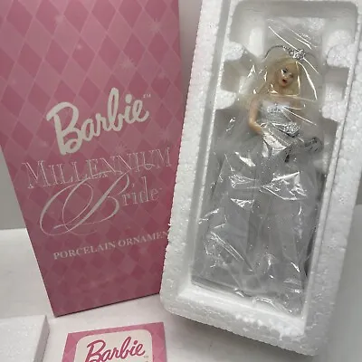 2000 BARBIE MILLENNIUM BRIDE Avon Porcelain Keepsake Doll Ornament Vintage - NEW • $23.99