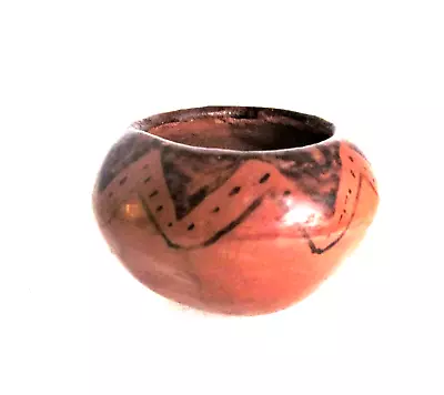 Maricopa Native American Miniature Pottery Pot- 2 1/4  Wide X 1 1/2  Tall • $36.99