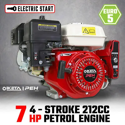 7HP OHV Petrol Engine Stationary Motor Electric Start 6.5 7.5hp Replacement • $246.05