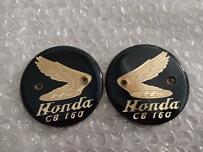 $39 • Buy Honda 160 CB160 CB 160 Gas Tank Emblem Badge Pair 
