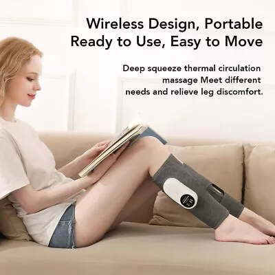Leg Foot Massager Heat Air Compression For Circulation Muscles Pain Relief GIFT • $36.89