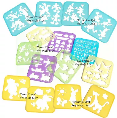 Tupperware Stencil Set Disney Mickey Mouse Goofy Donald Pooh Tigger 15 Pcs New • $104.99