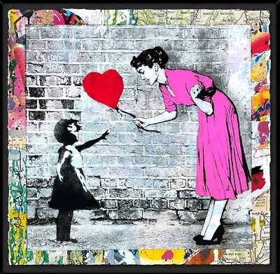 Mr. Brainwash LOVE CATCHER Original One Of A Kind Mixed Media Hand Signed • £5046.44
