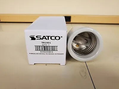 Satco 90-1801 Mogul To Mogul E39 - E39 Socket Extender 4KV Porcelain New • $13.99